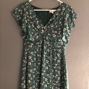 Gianni Bini green floral dress